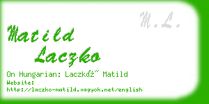 matild laczko business card